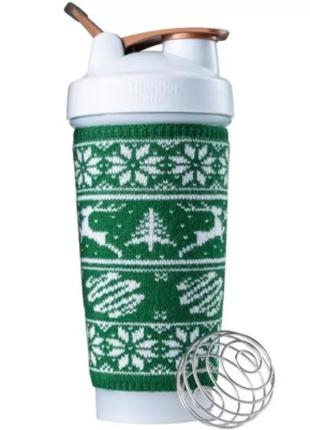 Спортивний шейкер 600 мл blenderbottle classic loop білий
