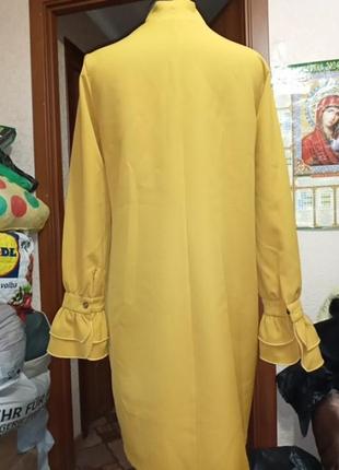 Платье новое,д/рукав,деловое,офисное,шёлк,р.48,46 украина,ц.390 гр4 фото