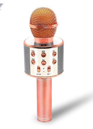 Bluetooth микрофон для караоке с изменением голоса wster ws-8585 фото