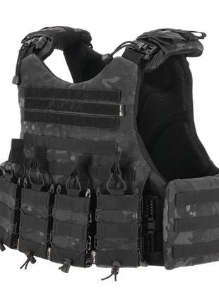 Бронежилет militex modular x-1 (збільшена площа захисту) black multicam (без підсумків)
