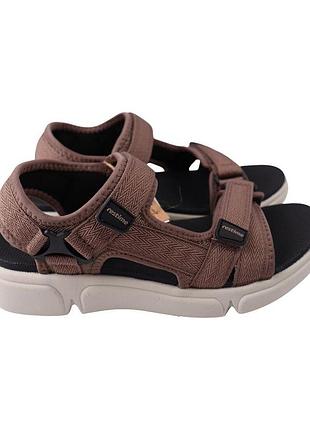 Босоніжки жіночі restime коричневі текстиль, 36