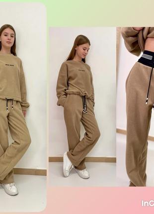 Теплий костюм для дівчинки