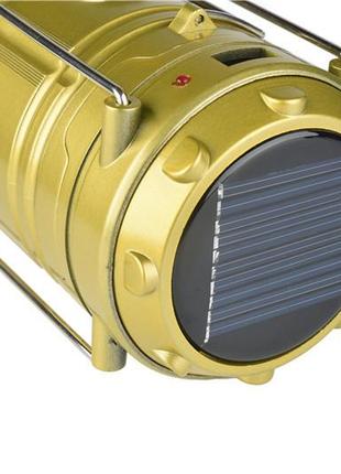 Кемпинговый фонарик с солнечной панелью