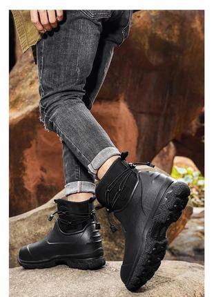 Мужские ботинки для дождя, слякоти, мокрого снега р. 43-43,5 / резиновые сапоги