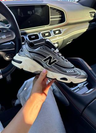 New balance 1000 silver metallic кроссовки