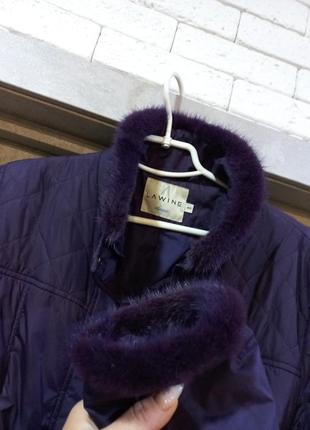 Фірменна,якісна,стильна,курточка,демісізон на пуху ,з хутром норкою5 фото
