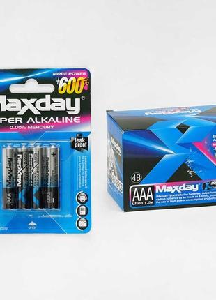 Батарейки “maxday” c 57144 (20) ціна за 48 штук в блоці alcaline, мініпальчикові, аaа 1.5v