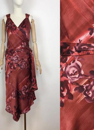 Шовкова сукня в квітковий принт шовк kaliko1 фото