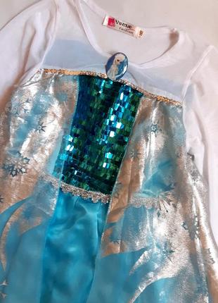 Эльза frozen платье холодное сердце на 10 лет2 фото
