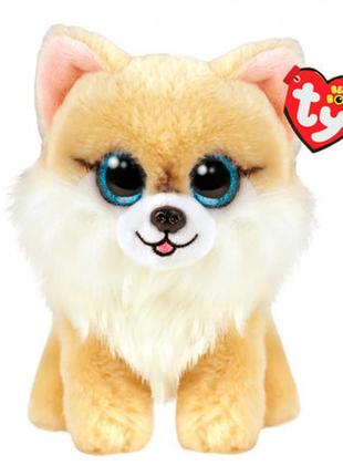 Мягкая игрушка ty beanie boo's собачка honeycomb, 15 см 36571