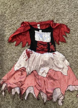 Карнавальный костюм красная шапочка или helloween на 12-14 лет