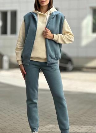 Костюм трійка на флісі 58р.