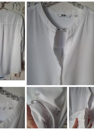 Руяшка блуза свободного кроя uniqlo вискоза4 фото
