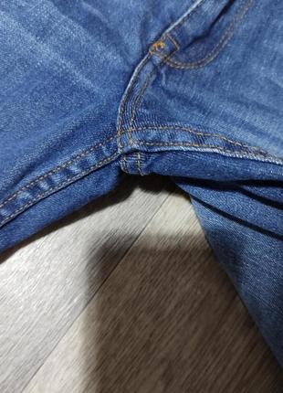 Чоловічі джинсові шорти / zara / сині шорти / бриджі4 фото