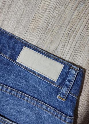Чоловічі джинсові шорти / zara / сині шорти / бриджі5 фото