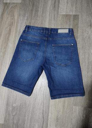 Чоловічі джинсові шорти / zara / сині шорти / бриджі6 фото