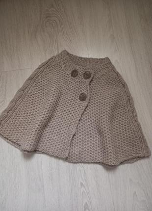 Zara вязаная юбочка стильная