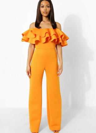 Помаранчевий комбінезон з неопрену boohoo, розмір l