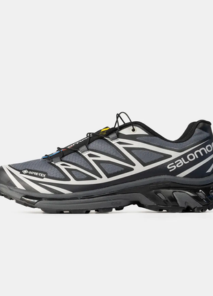 Кросовки salomon xt-6 gtx grey/black gore-tex2 фото