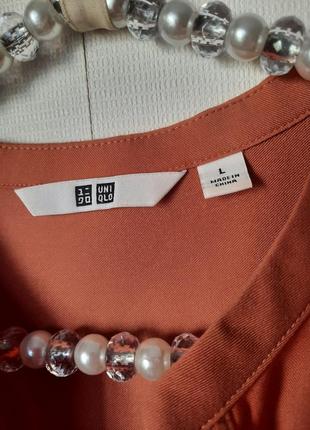 Руяшка блуза свободного кроя uniqlo вискоза7 фото