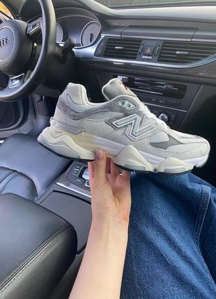 New balance 9060 grey кроссовки