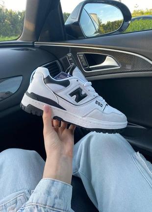 New balance 550 sea salt black кеди