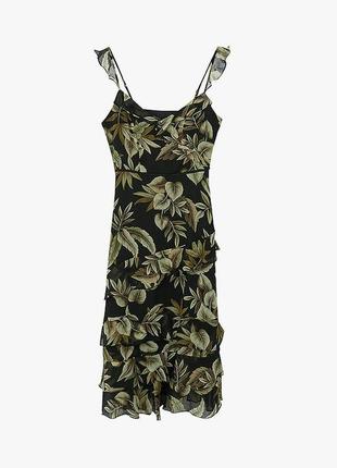 Сукня міді з рослинним принтом від oasis2 фото