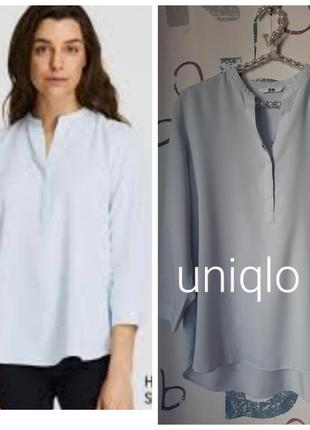 Руюашка блуза вільного крою uniqlo віскоза2 фото