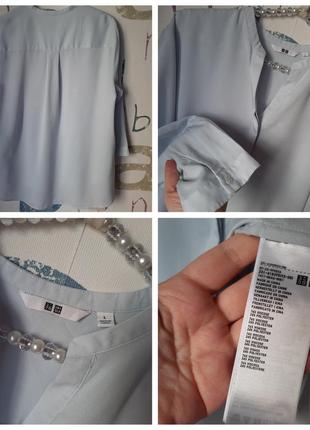 Руюашка блуза вільного крою uniqlo віскоза3 фото