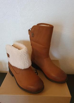 Зимові шкіряні чоботи з овчиною ugg 38. 5-39. 0 (us 8.5)