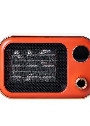 Тепловентилятор до 25 кв м 1200 вт обогреватель электрический напольный дуйчик оранжевый