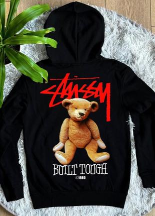 Мужская черная худи stussy