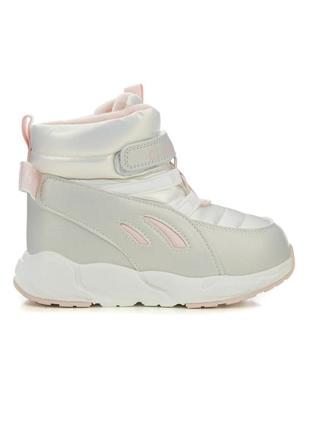 Дитячі черевики 67011 сірі текстиль штучна шкіра