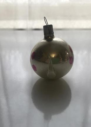 Елочная игрушка чайник ссср советская чайничек подарок ялинкова прикраса подвес подвесная