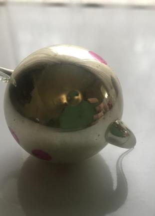 Елочная игрушка чайник ссср советская чайничек подарок ялинкова прикраса подвес подвесная