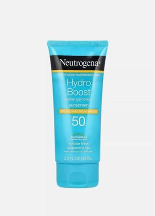 Hydro boost, сонцезахисний лосьйон-гель, spf 50, 3 рідких унції (88 мл). термін придатності 03.2024