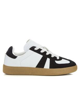 Жіночі кеди 67037 білі текстиль штучна шкіра