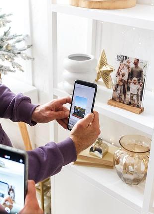 Фото на склі із "живим фото" 15 на 21см