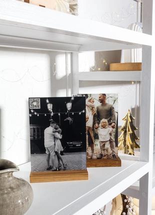 Фото на склі із "живим фото" 15 на 21см