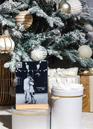 Фото на склі із "живим фото" 15 на 21см