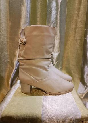 Теплые полусапожки на меху janita