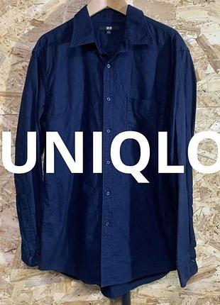 Рубашка оксфорд uniqlo