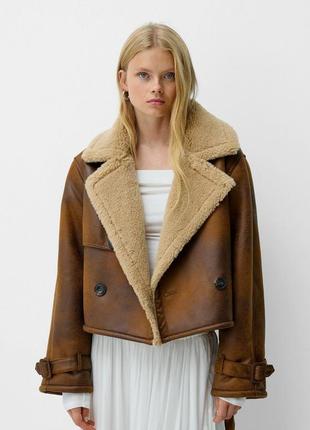 Дубленка bershka