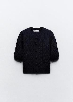 Кардиган поло ґудзик zara4 фото