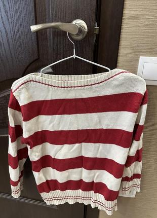 Женский свитер в полоску размер s/m в отличном состоянии