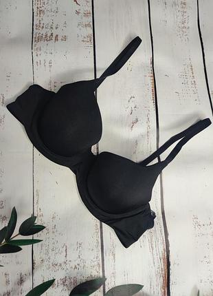 Бюстгальтер бесшовный гладкий черный h&amp;m