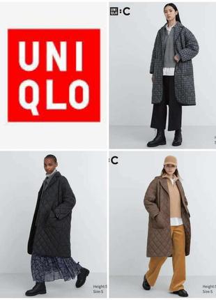 Пальто оверсайз uniqlo : c