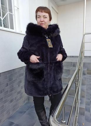 Шуба жіноча з штучного хутра еко-шубка