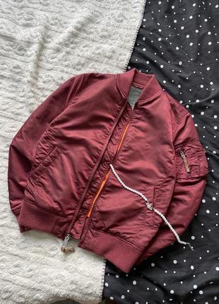 Куртка ветровка бомбер микропуховик пух харингтон пуховая осень alpha industries