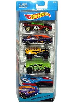 Хот вилс набор из 5-ти машинок  hot wheels в ассортименте